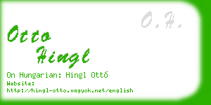 otto hingl business card
